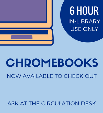 Chromebooks for checkout flyer