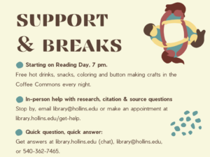 Snacks, Stressbusters, and Research Support